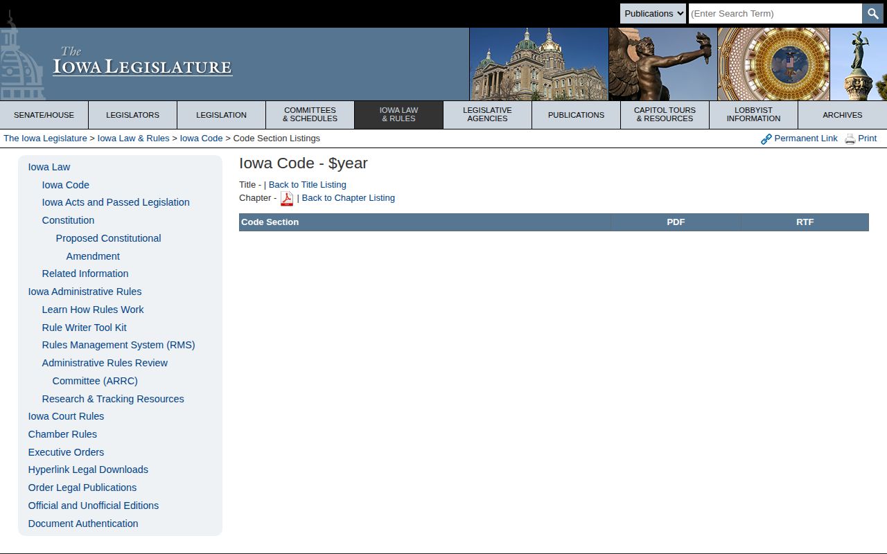 Iowa Chapter 901C for Winnebago County arrest records